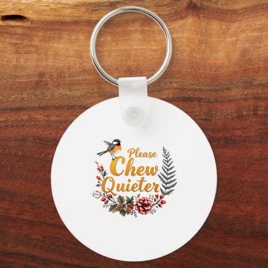 Please Chew Quieter  キーホルダー (正面)