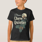 Please Chew Quieter Christmas Funny Novelty Tシャツ (正面)