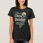 Please Chew Quieter Christmas Funny Novelty Tシャツ (正面)