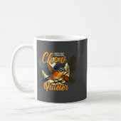 Please Chew Quieter Funny Bird Nature  コーヒーマグカップ (左)