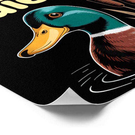 Please Chew Quieter Funny Introvert Funny Duck Lov ポスター (角)