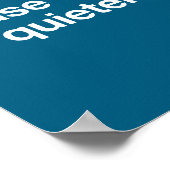 Please Chew Quieter Funny Sarcastic Saying Silence ポスター (角)