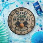 Please Dink Responsibly Funny Pickleball ペーパープレート (パーティー)