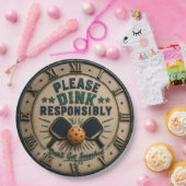 Please Dink Responsibly Funny Pickleball ペーパープレート (パーティー)