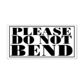 Please Do Not Bend Artwork Paper Envelope Message ラバースタンプ (インプリント)
