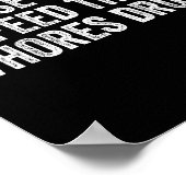 Please Do Not Feed The S Drugs Funny Joke Distress ポスター (角)