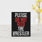 Please Do Not Feed The Wrestler - Wrestling  カード (黄色い花)