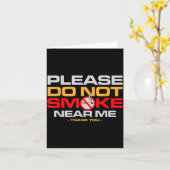 Please Do Not Smoke Near Me Thank You  カード (黄色い花)