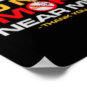 Please Do Not Smoke Near Me Thank You  ポスター (角)