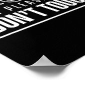 Please Do Not Touch Just Watch Don't Touch Hands O ポスター (角)