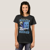 Please don t bother me I am Booked Fun Library Boo Tシャツ (正面フル)