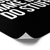 Please Don’t Make Me Do Stuff Lazy Teen Sarcasm Fu ポスター (角)