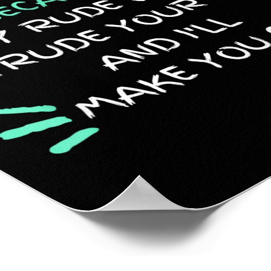 Please Don't Be Rude To Me Funny  ポスター (角)