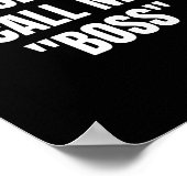 Please Don't Call Me Boss Funny  ポスター (角)