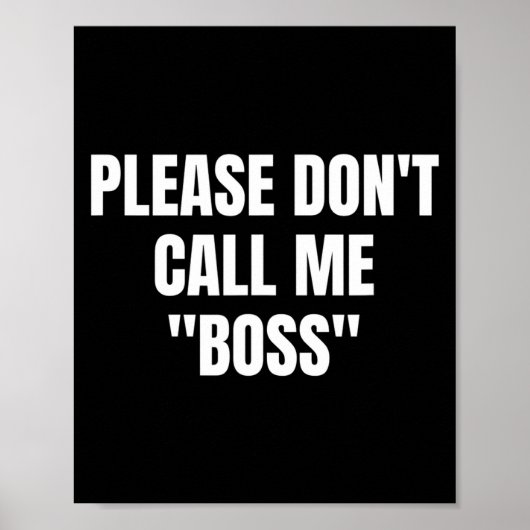 Please Don't Call Me Boss Funny  ポスター (正面)