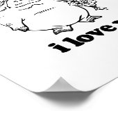 Please Don't Eat Me, I Love You Funny Saying Novel ポスター (角)