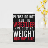 Please Dont Feed The Wrestler He Is Cutting Weight カード (黄色い花)