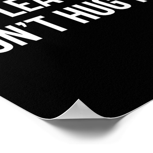 Please Don't Hug Me -  ポスター (角)