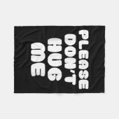 Please Don't Hug Me Funny  フリースブランケット (正面(横))