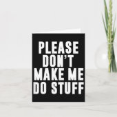 Please Don't Make Me Do Stuff For Lazy Teenager  カード (正面)