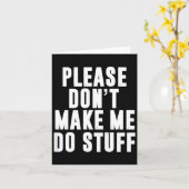 Please Don't Make Me Do Stuff For Lazy Teenager カード (黄色い花)