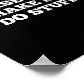 Please Don't Make Me Do Stuff Funny Quotes Sarcast ポスター (角)