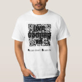 PLease don't Scan me Tシャツ (正面)