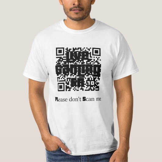 PLease don't Scan me Tシャツ (正面)