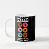 Please Don't Stare At My Six Pack Donut  コーヒーマグカップ (左)