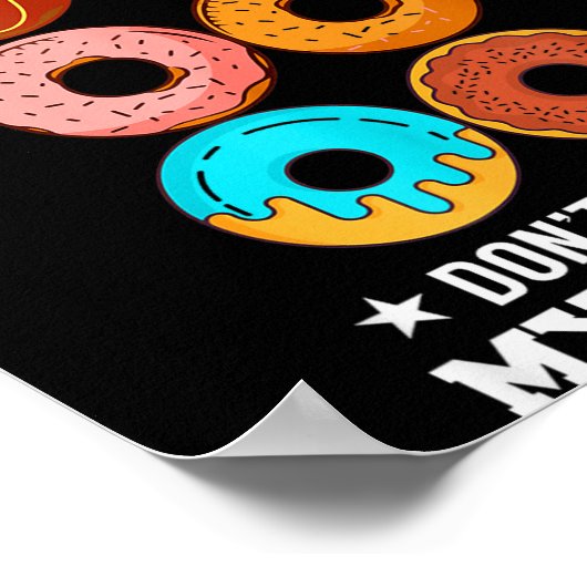 Please Don't Stare At My Six Pack Donut  ポスター (角)