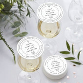 Please Don't Take My Drink, I'm Dancing Wedding  ラウンドペーパーコースター