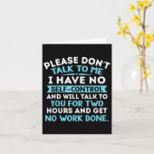 Please Dont Talk To Me I Have No Self Control - Fu カード (黄色い花)