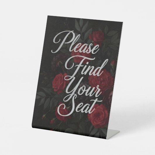 Please Find Your Seat Signs 台座サイン (正面)