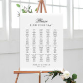 Please Find Your Seat up to 20 tables seating plan ポスター