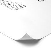 Please Find Your Seat up to 20 tables seating plan ポスター (角)