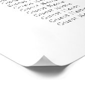 Please Find Your Seat Wedding Seating Chart ポスター (角)