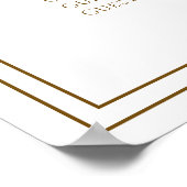 Please Find Your Seat Wedding Seating Chart ポスター (角)