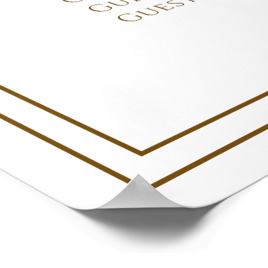 Please Find Your Seat Wedding Seating Chart ポスター (角)