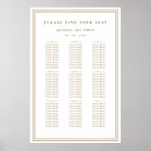 Please Find Your Seat Wedding Seating Chart ポスター (正面)
