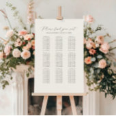 Please Find Your Seat Wedding Seating Chart ポスター