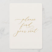 Please Find Your Seat Wedding Sign 招待状 (正面)