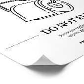 Please Flush Only Toilet Paper Instructional  ポスター (角)