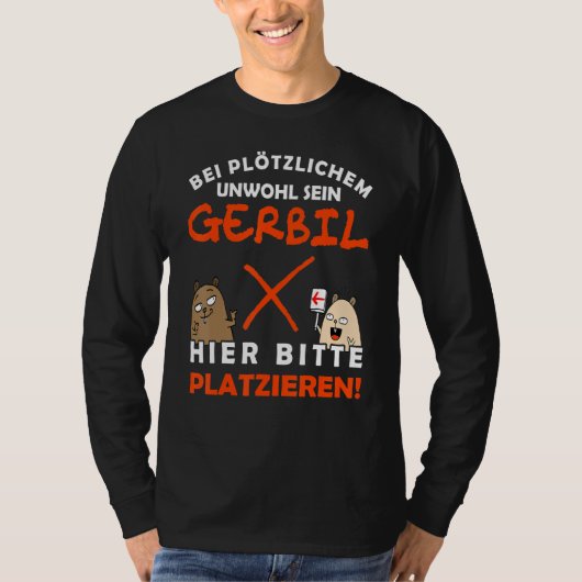 Please Gerbil here Gerbil and Gerbil Tシャツ (正面)