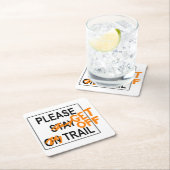 Please "Get Off" Trail - Coaster スクエアペーパーコースター (インサイチュ)