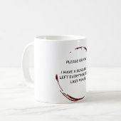 Please Go -遠くに I Have a Deadlineおもしろマグカップ コーヒーマグカップ (正面左)