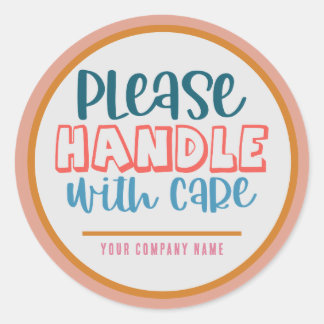 Please Handle 気にカスタム Business ラウンドシール