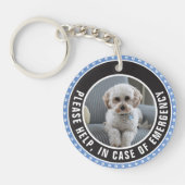 Please Help Safety Alert ICE Photo Custom Text キーホルダー (正面)