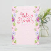 Please, join us for a baby shower 招待状 (スタンド正面)