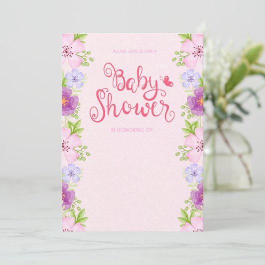 Please, join us for a baby shower 招待状 (スタンド正面)