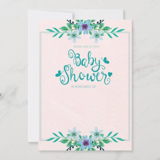 Please Join us for a Baby Shower 招待状 (正面)